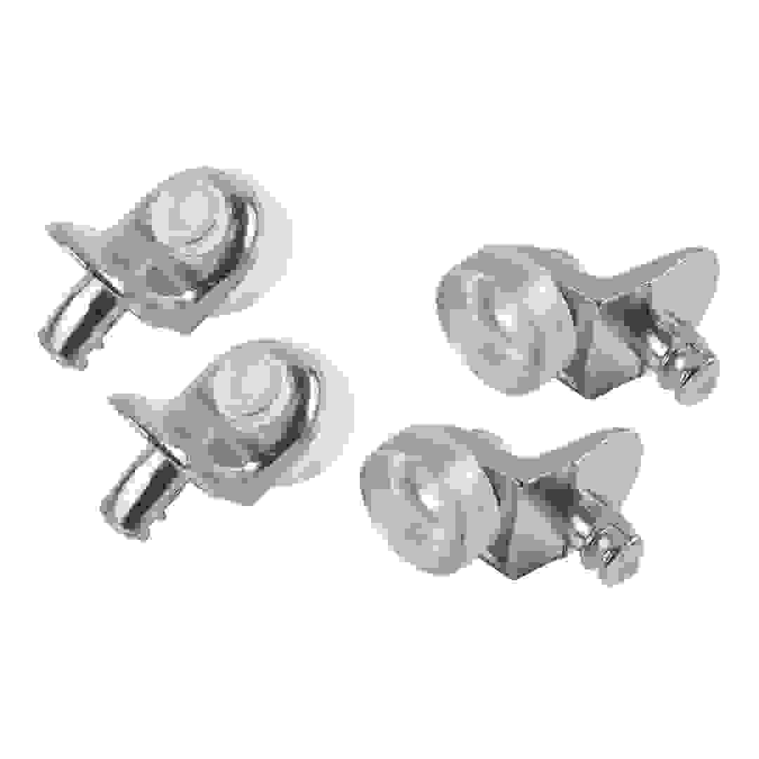 حزمة دعامات سوكي معدنية للرفوف الزجاجية (5 ملم، 12 قطعة)