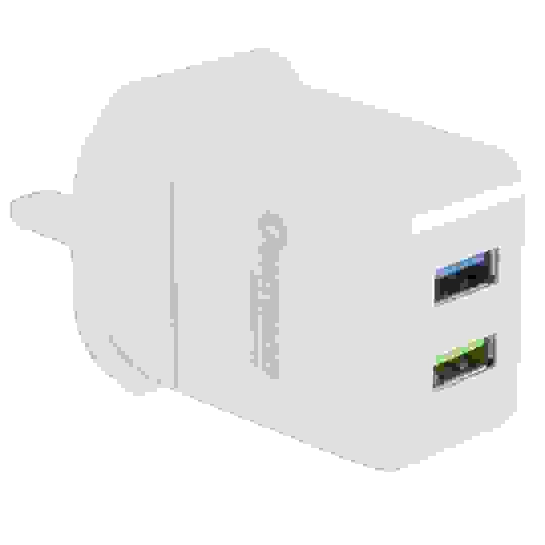 شاحن جداري بمخرج USB مزدوج أوشتراكو