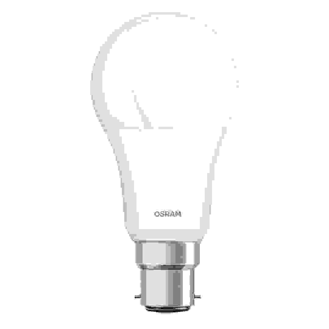 لمبة LED بقاعدة B22d صديقة للبيئة كلاس A أوسرام (9 واط، أبيض دافئ)