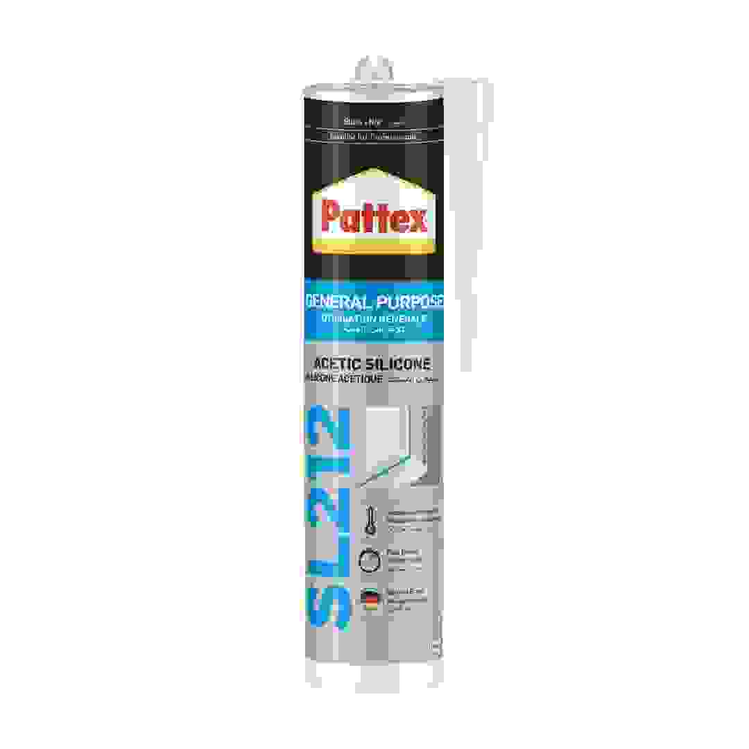 Pattex General Purpose SL212 Acetic Silicone Sealant (Black)