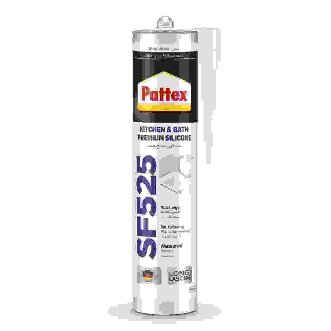Pattex SF525 Premium Kitchen & Bath Silicone Sealant (280 ml, White)