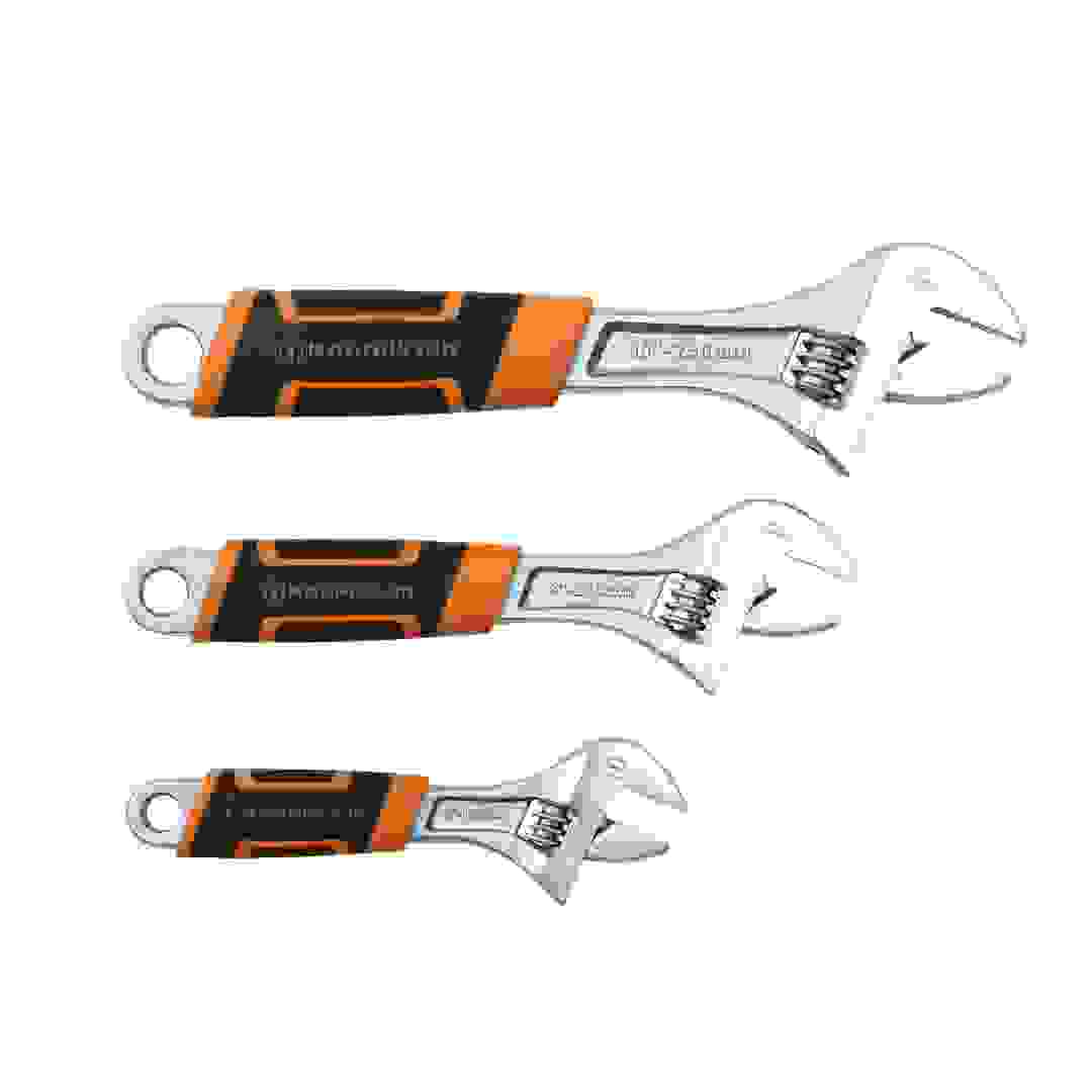Magnusson Chrome Vanadium Steel Adjustable Wrench Set, GS1005 (3 Pc.)