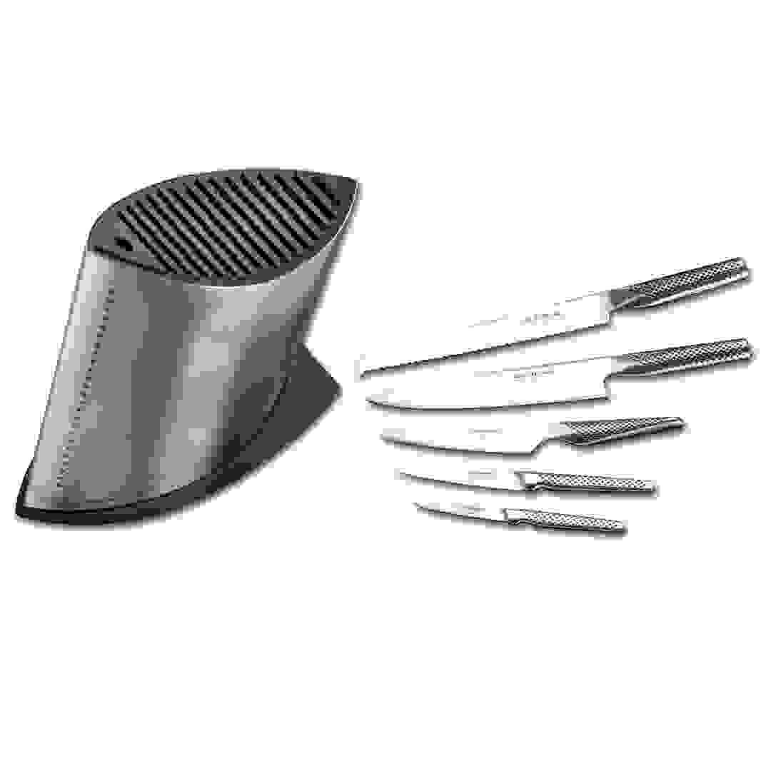 Global Prm Knife Block Ship Shaped Set (6 Pc.)