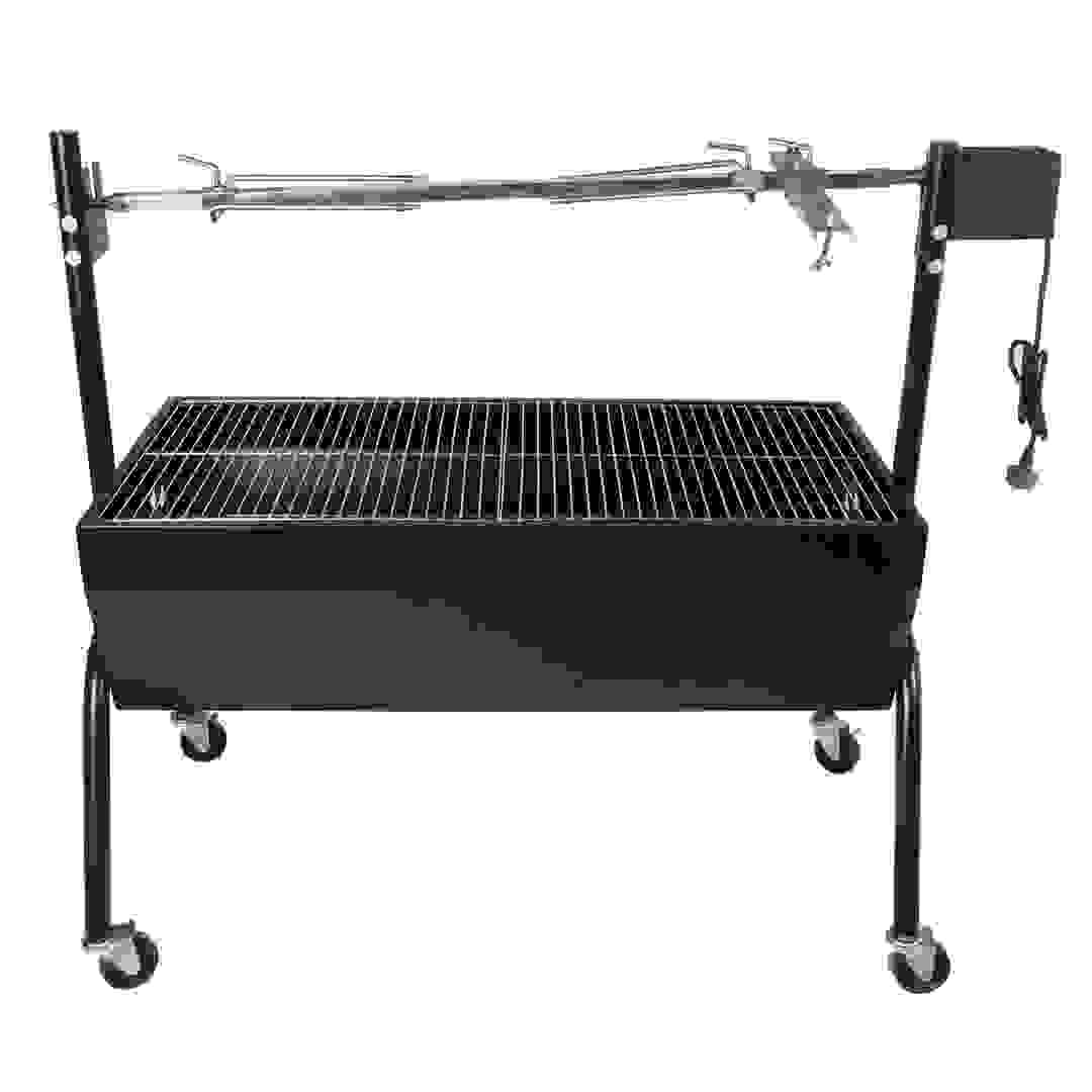 شواية فحم خارجية مع سيخ شواء دوّار