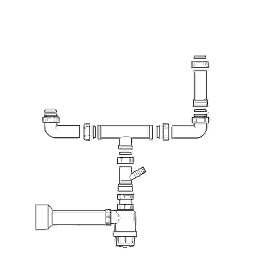 Teka Fittings For 2-Bowl Kitchen Sink