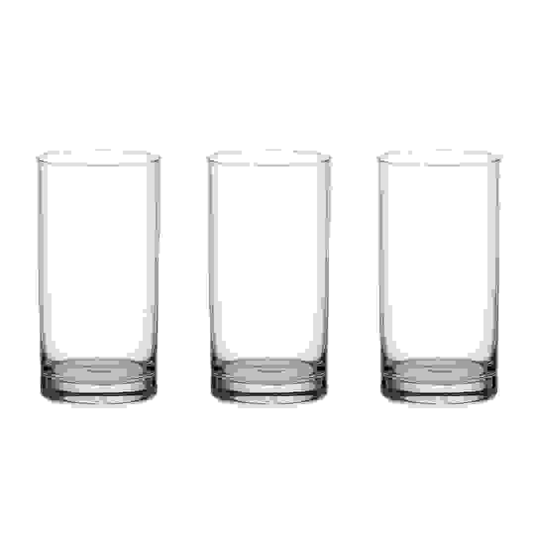 Ocean Fin Line Hi Ball Glass Set (280 ml, 3 Pc.)