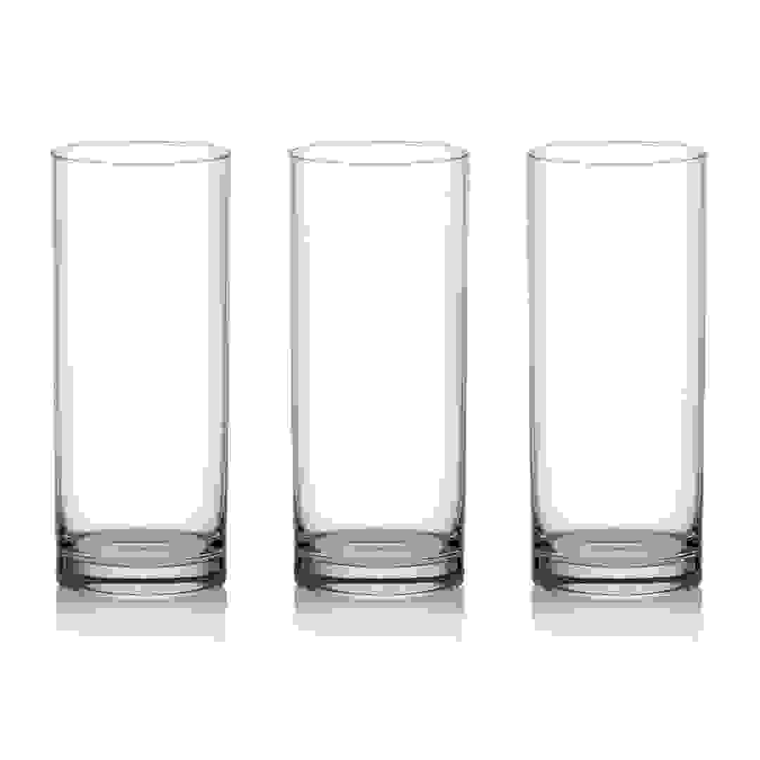 Ocean Fin Line Hi Ball Glass Set (355 ml, 3 Pc.)