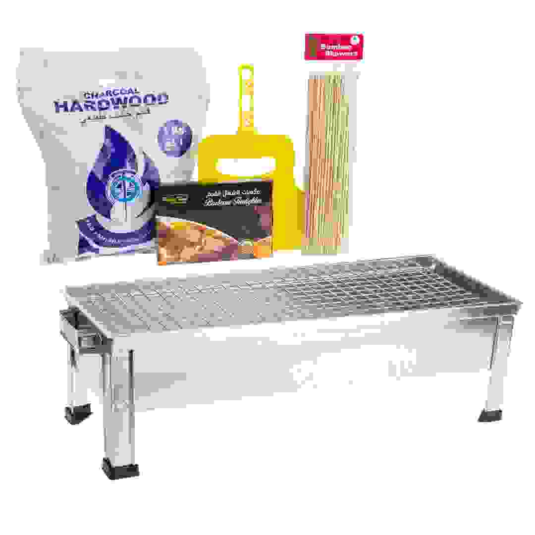 طقم شوي ستانلس ستيل جالفا (5 قطع، 62 سم)