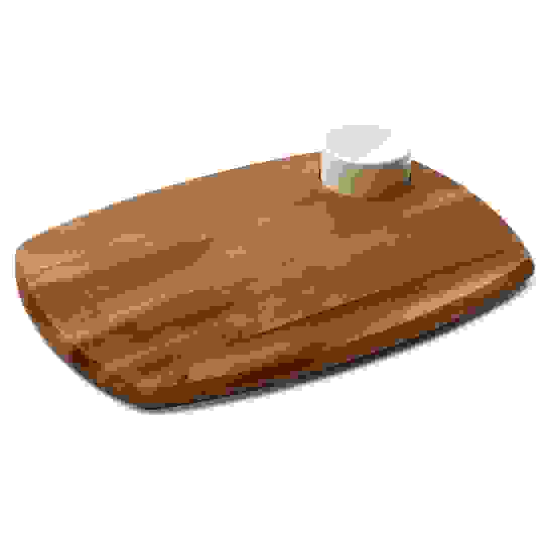 Billi Wooden Serving Board W/ Dip Bowl