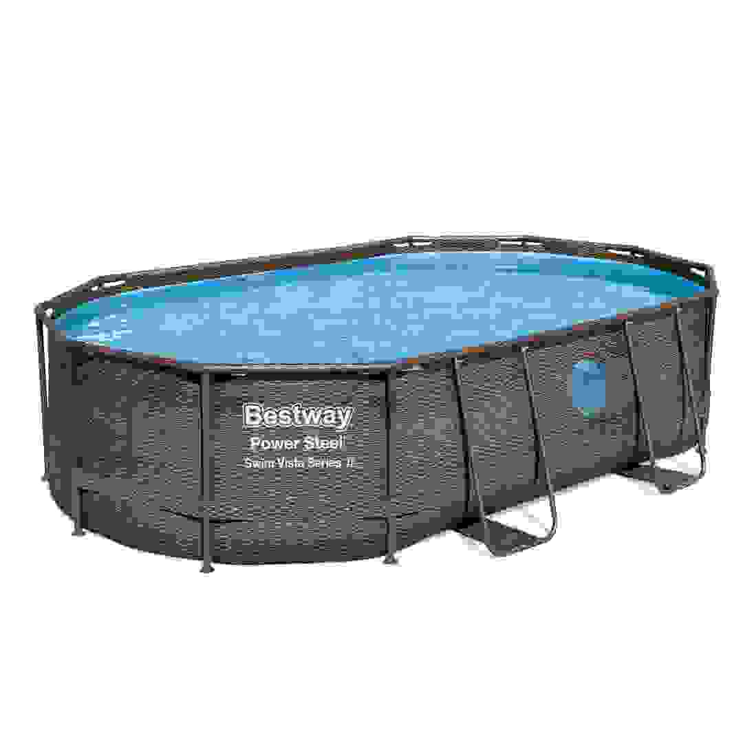 Bestway Power Steel Swim Vista Series Oval Pool Set (488 x 305 x 107 cm)