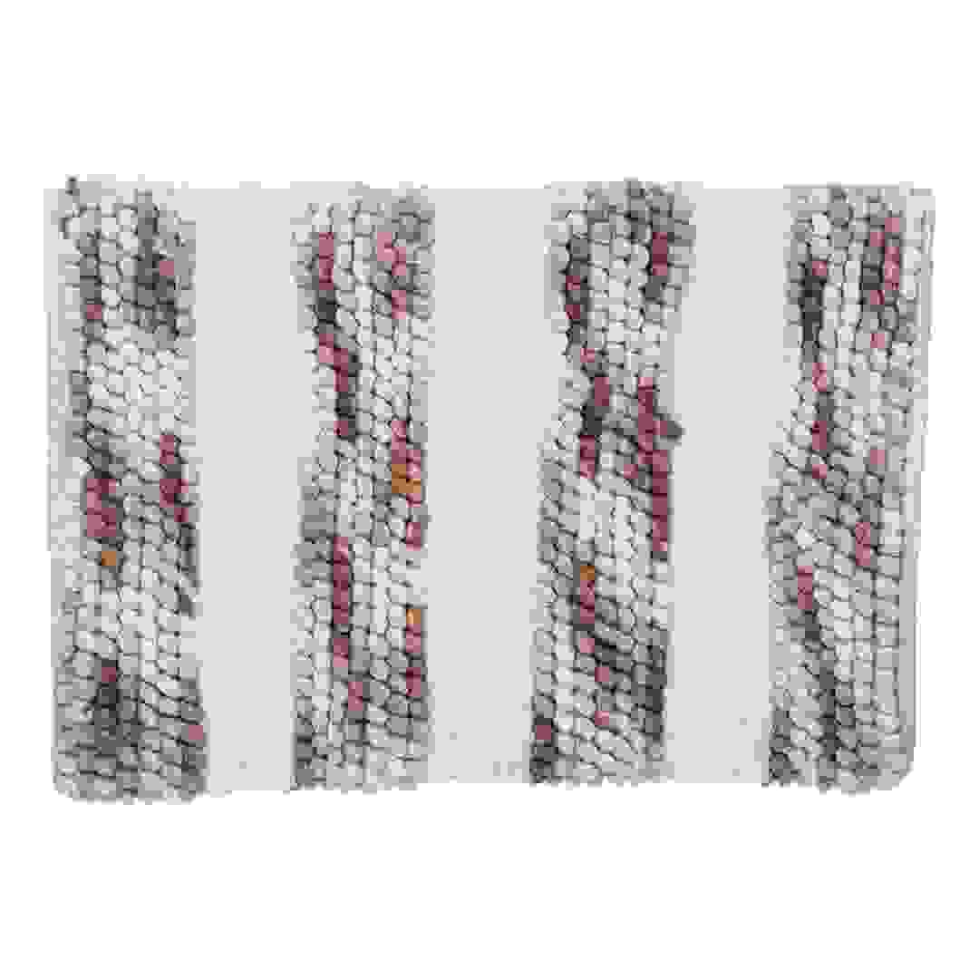 5five Polyester Striped Thick Bath Mat (50 x 75 cm)