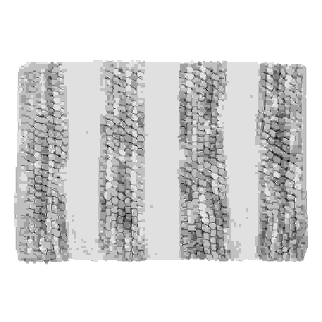 5five Polyester Striped Thick Bath Mat (50 x 75 cm)