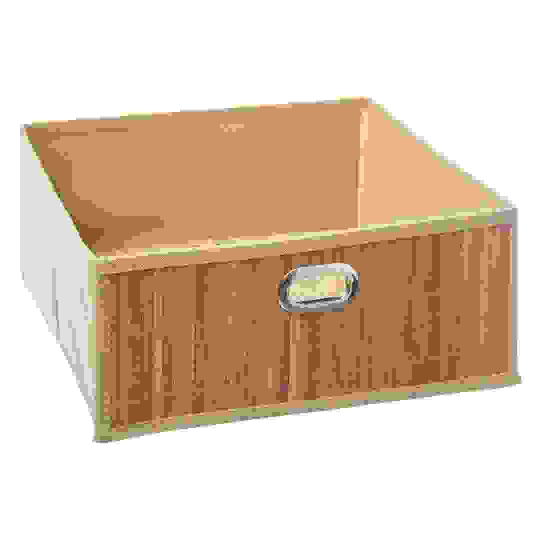 سلة تخزين من الخيزران الطبيعي 5 فايف (31 × 15 سم)