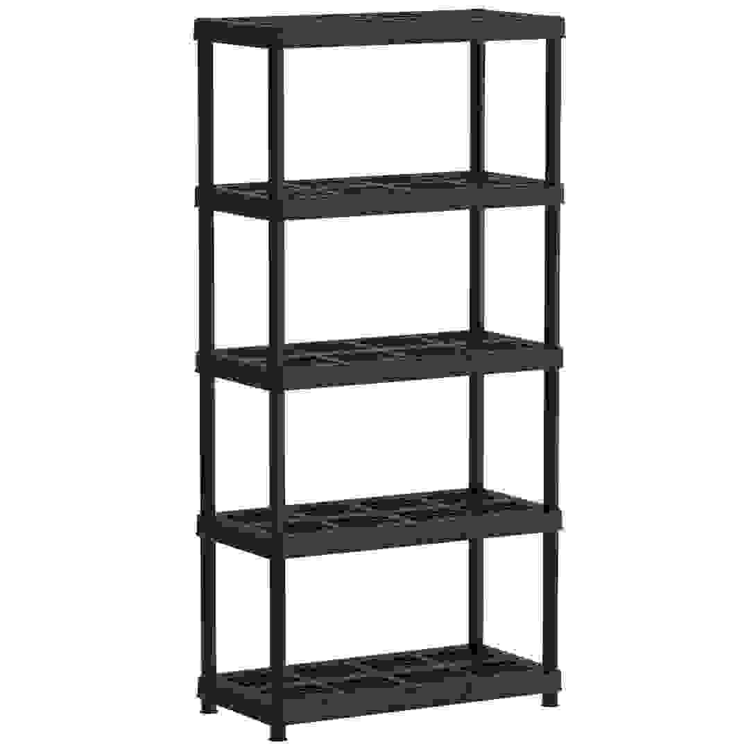 Cosmoplast Plastic 5-Tier Shelving Rack (90 x 45 x 185 cm)
