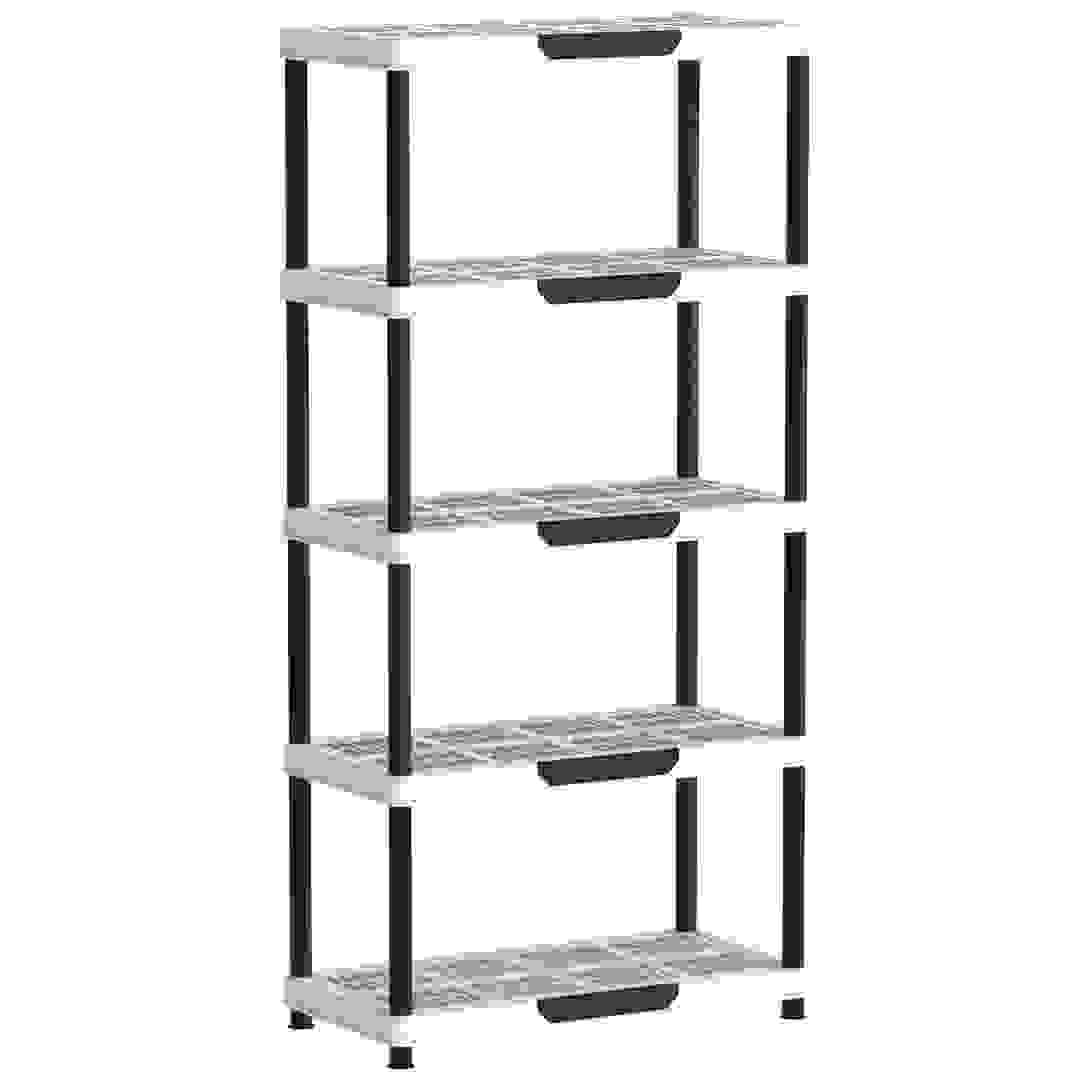Cosmoplast Plastic 5-Tier Shelving Rack (90 x 45 x 185 cm)