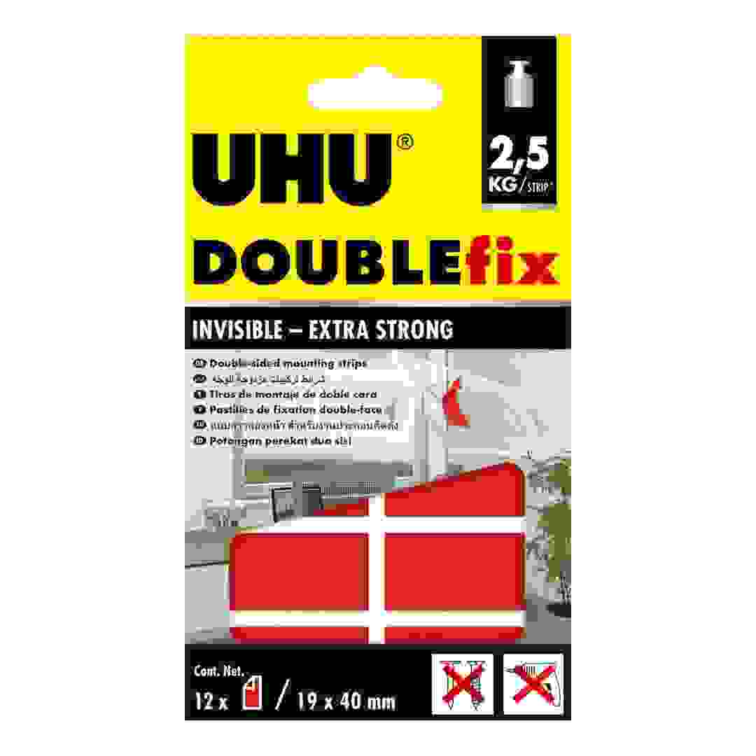 عبوة شريط تثبيت لاصق خفي دابل فيكس أوهو (1.9 × 4 سم، 1قطعتان)