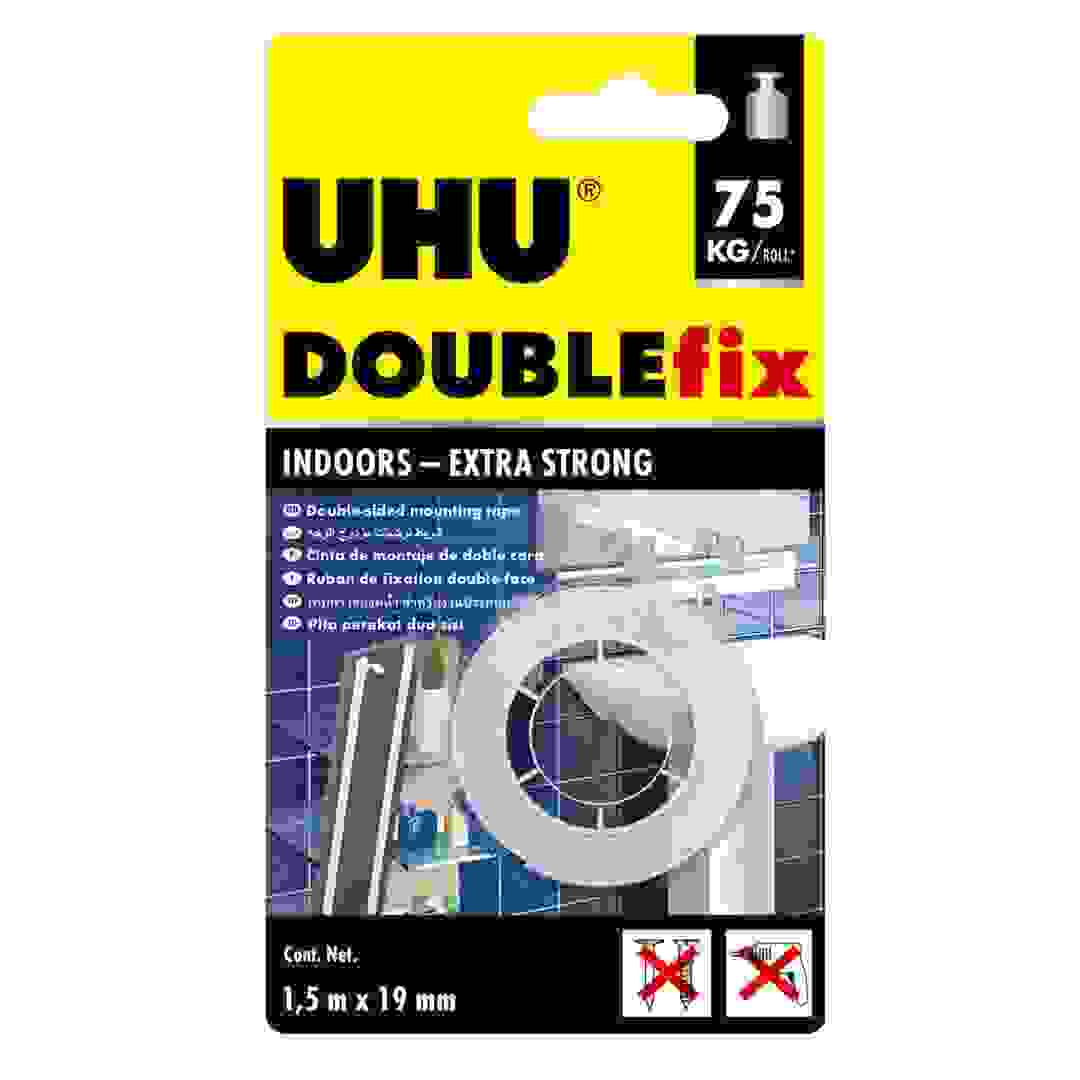 UHU Doublefix Indoor Mount Tape (1.5 m x 19 mm)
