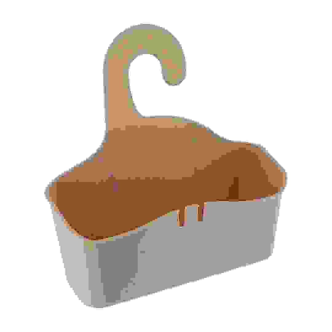 سلة تخزين للحمام مع شماعة