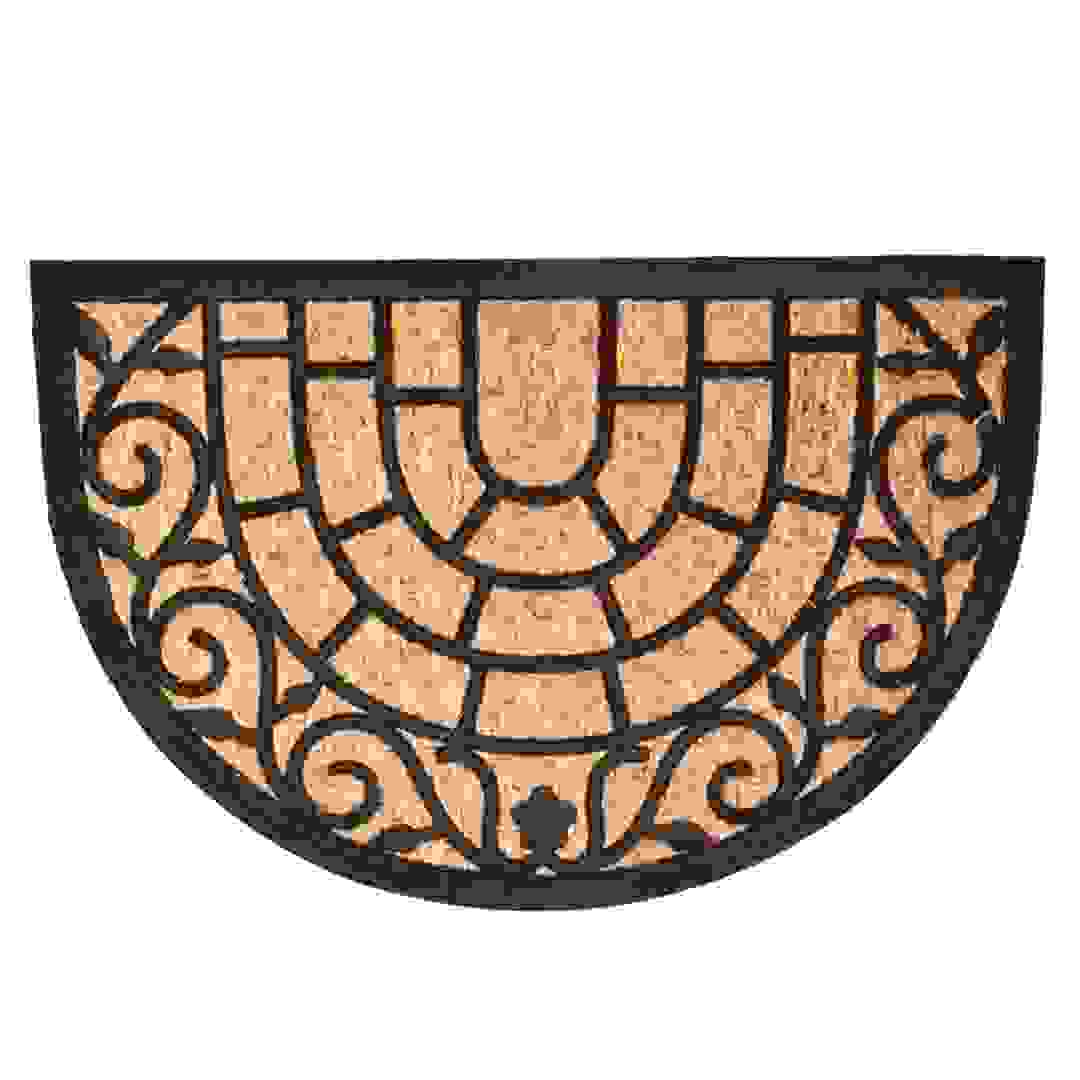 دواسة باب بتصميم نصف قمر من المطاط (40 × 60 سم)