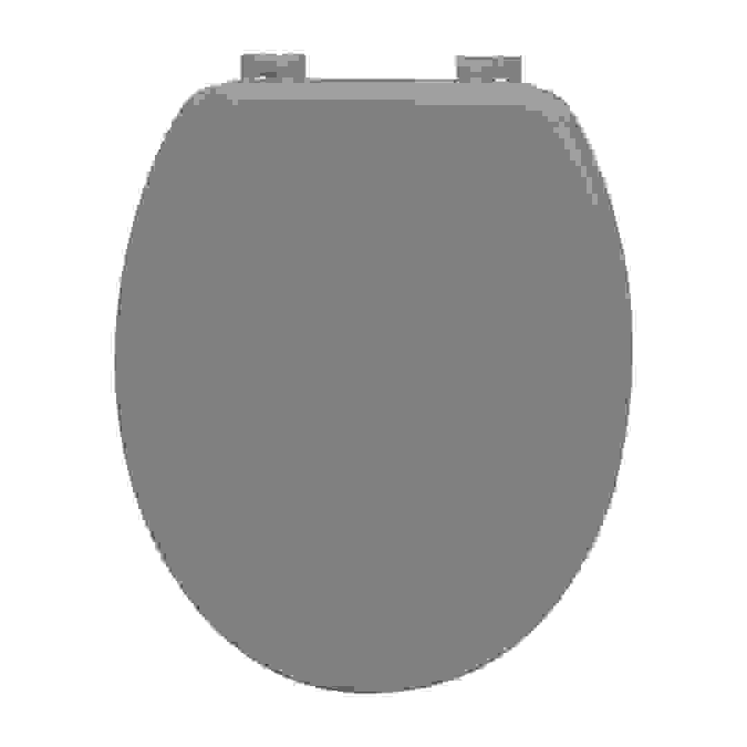 مقعد مرحاض مع مفصلة بلاستيكية من الخشب الليفي متوسط الكثافة (37.5 سم)