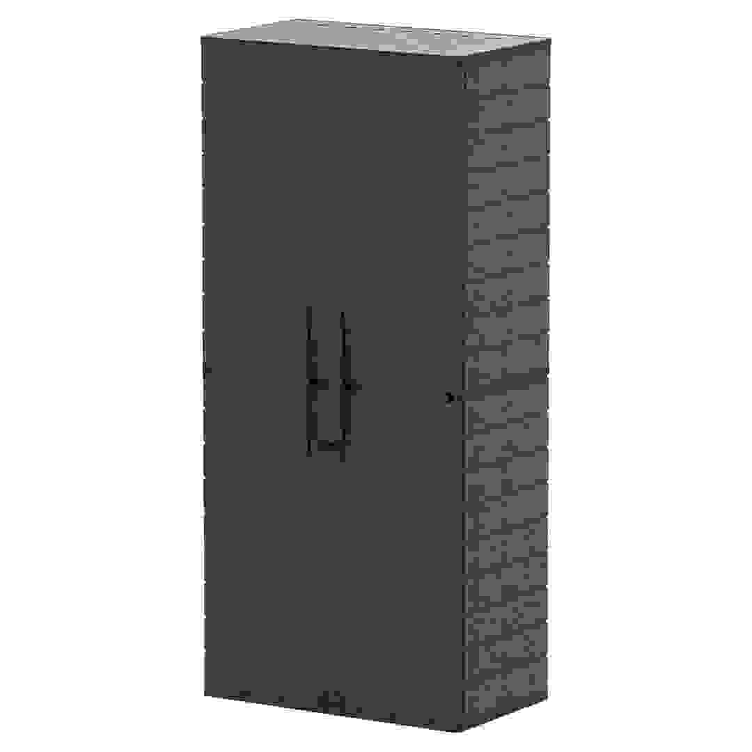 Cosmoplast Tall Vertical Storage Cabinet (Dark Brown, 81 x 47 x 178 cm)