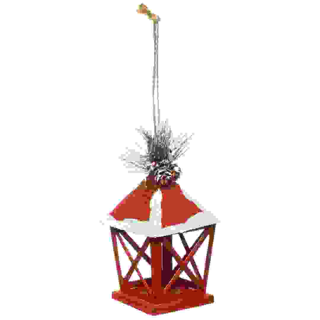 Atmosphera Iron Hanging Lantern Festive Ornament (6.5 x 6.5 x 13.5 cm)