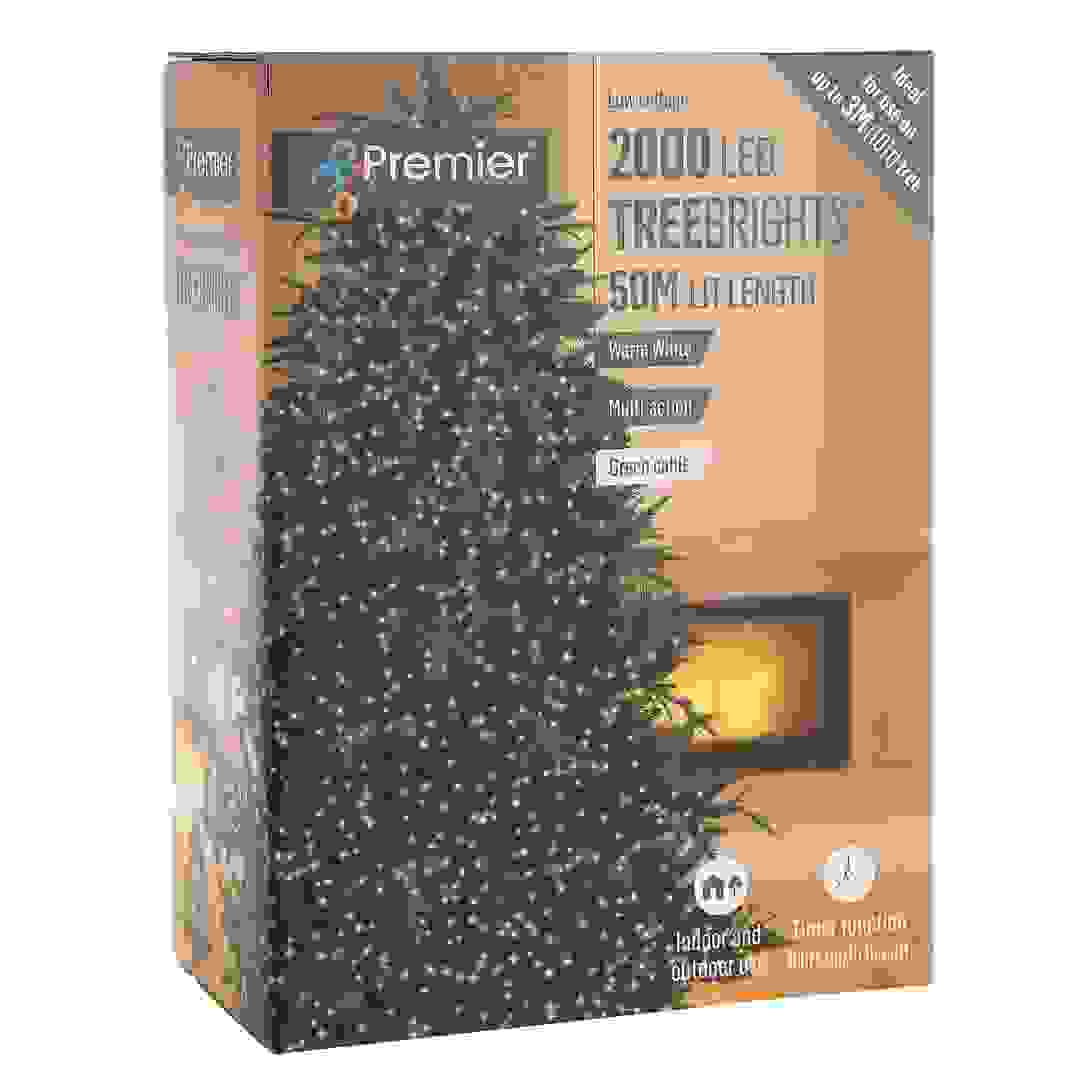 Premier TreeBrights 2000 LED Light W/Timer (50 m, Warm White)