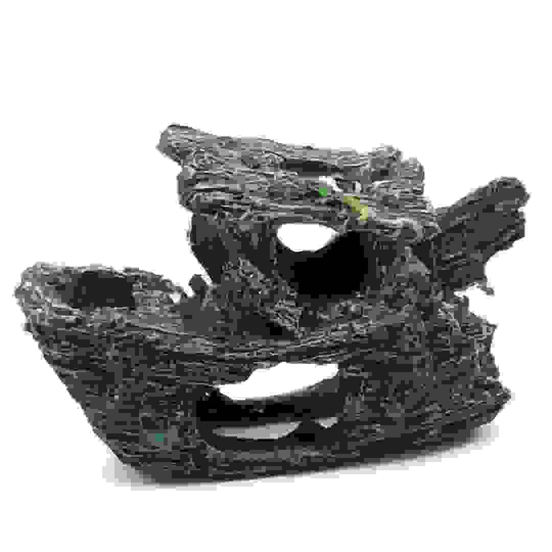 ديكور سفينة عتيقة لحوض الأسماك فوشان