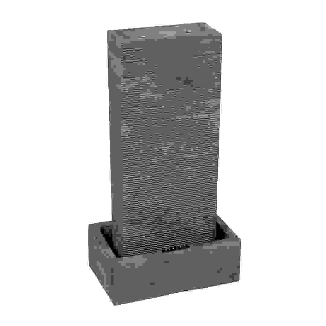 Slate Water Feature W/ LED Light (34 x 55 x 103 cm)