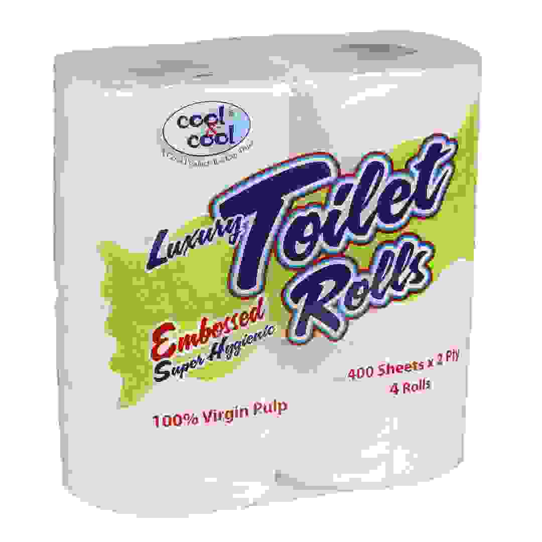 عبوة بكرات مناديل تواليت فاخرة كول آند كول (4 قطع)
