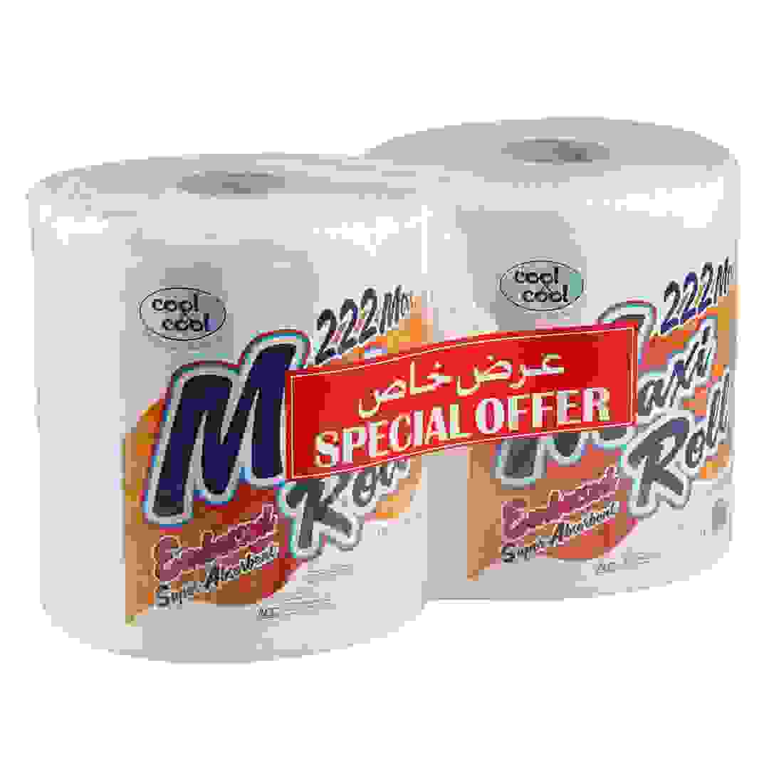 Cool & Cool Maxi Roll Super Absorbent Tissue Bundle Pack (222 m, 2 Pc.)