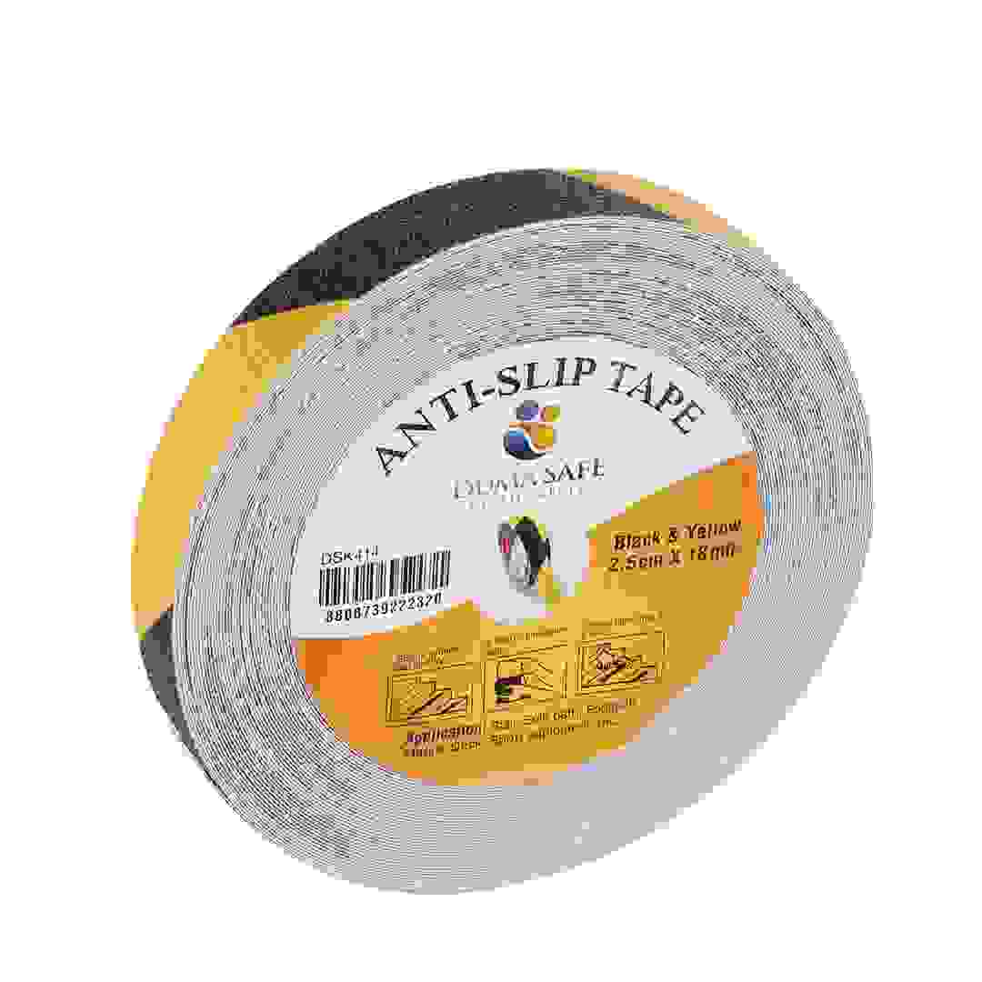 Duma Safe Anti-slip Tape (Black & Yellow, 2.5 cm x 18 m)