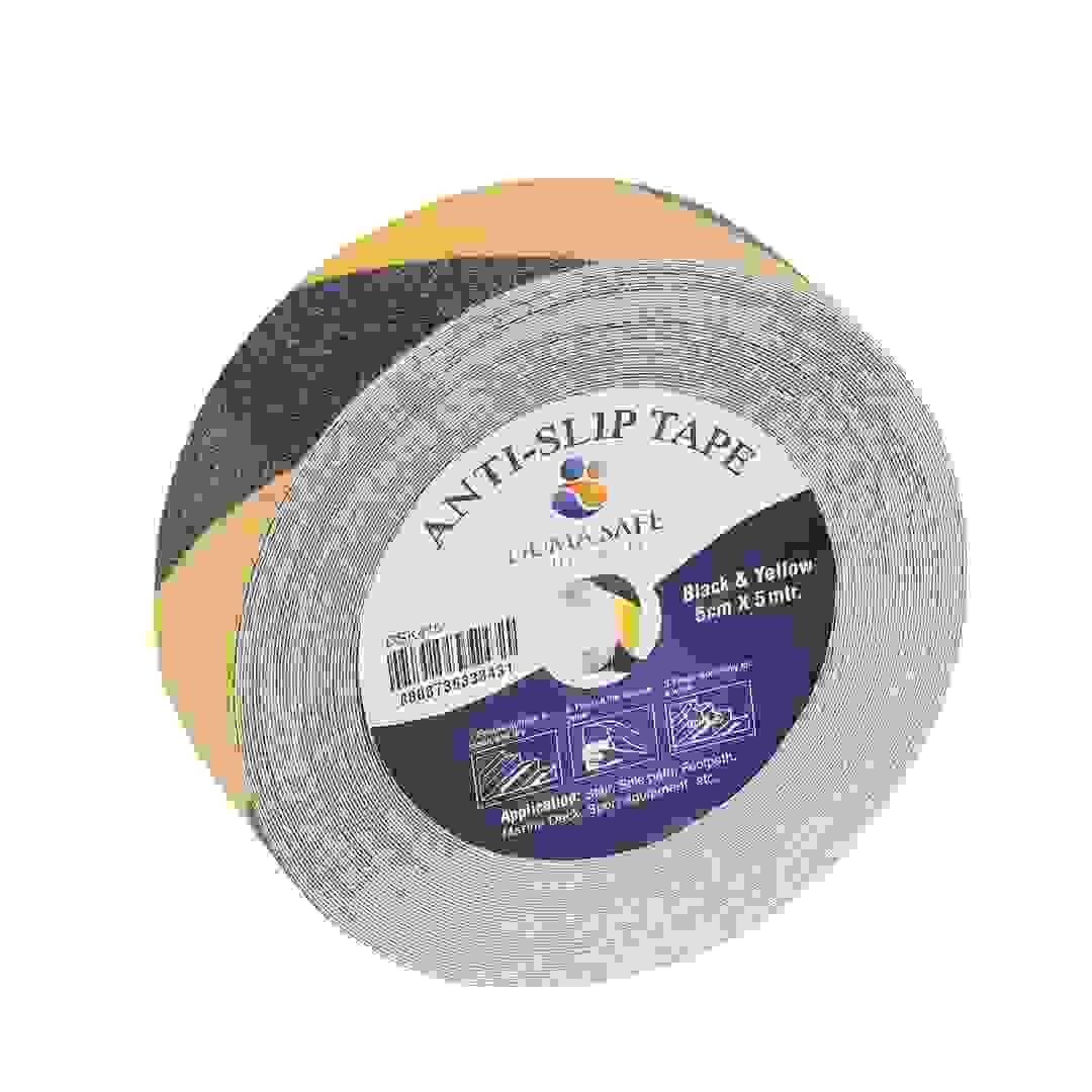 Duma Safe Anti-slip Tape (Black & Yellow, 5 cm x 18 m)