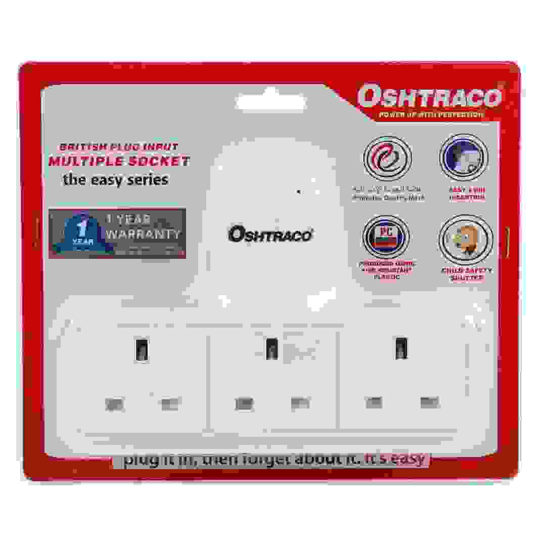 Oshtraco 3-Way UK Multiple T-Socket