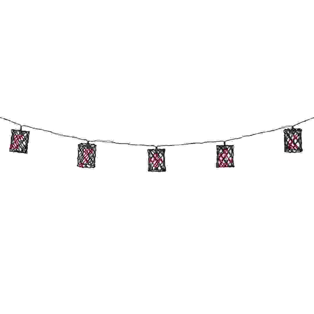 فانوس LED خيزران مربع بخيوط (10 واط)