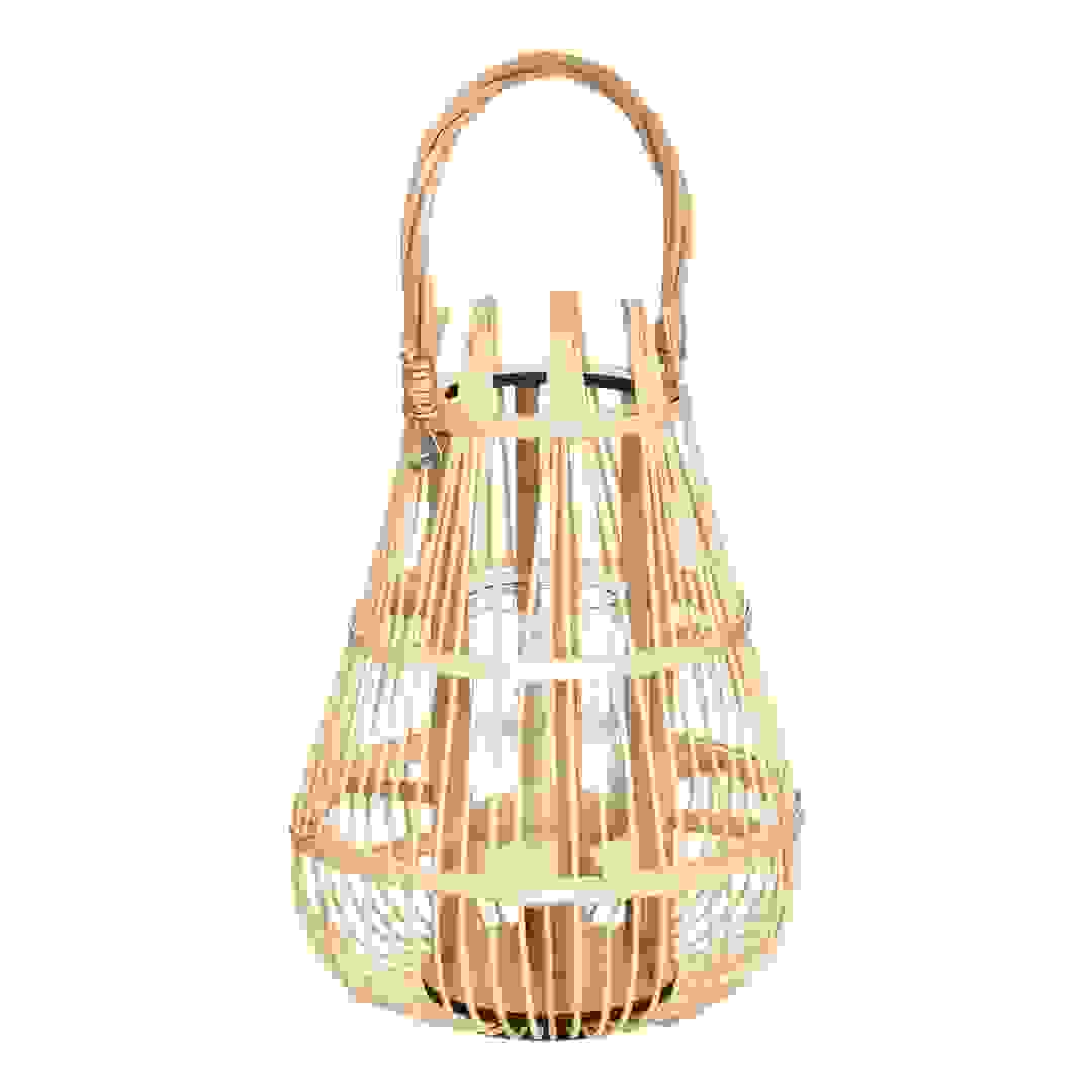 Wooden High Basket Lantern