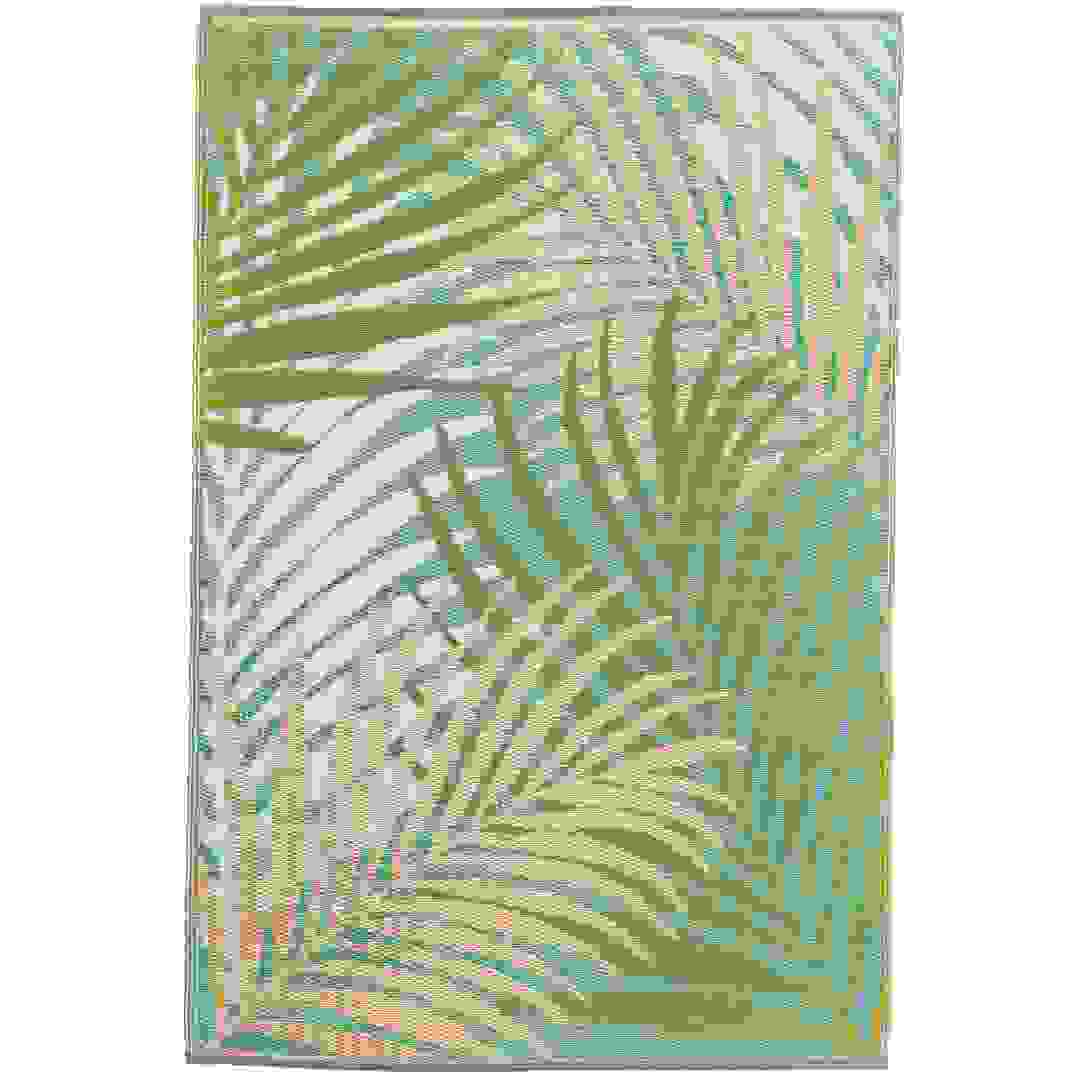 بساط خارجي بلاستيك بتصميم استوائي (90 × 150 سم)