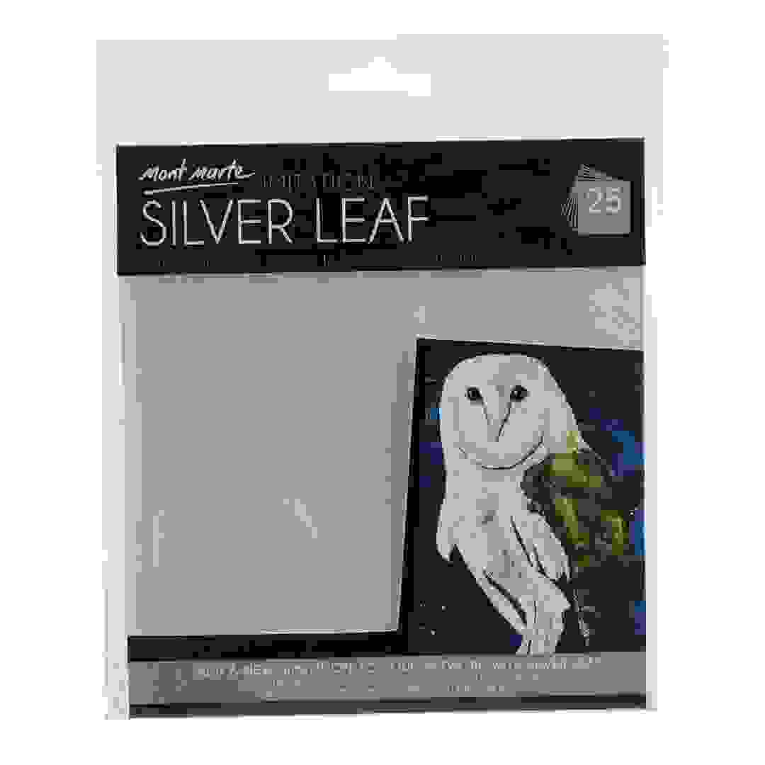 Mont Marte Silver Leaf Pack (14 x 14 cm, 25 Sheets)