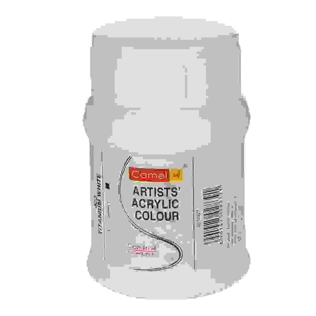 Camel Artist Acrylic Paint (500 ml, Titanium White)