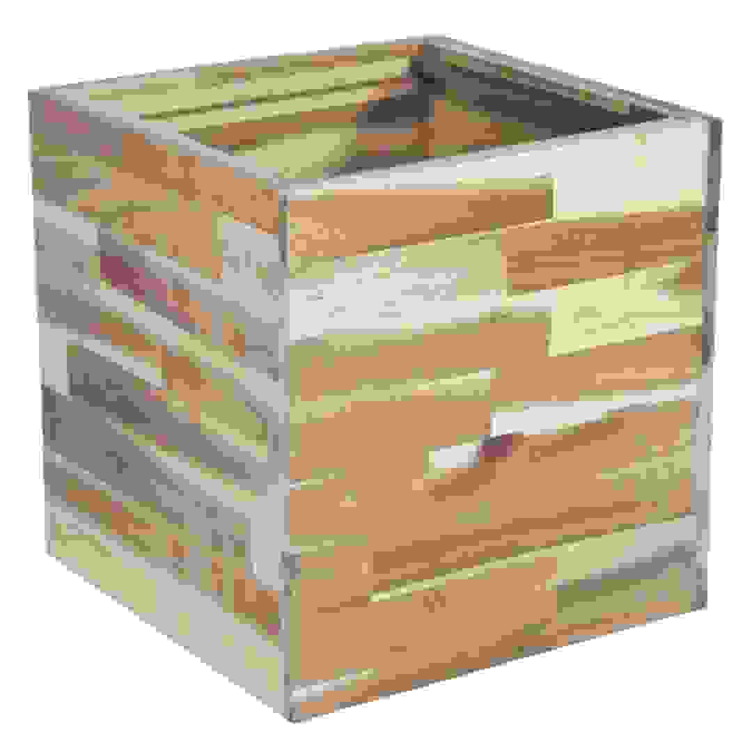 Glazed Terracotta Acacia Hori F Cubi Plant Pot Generic (43 x 43 x 45 cm, Large)