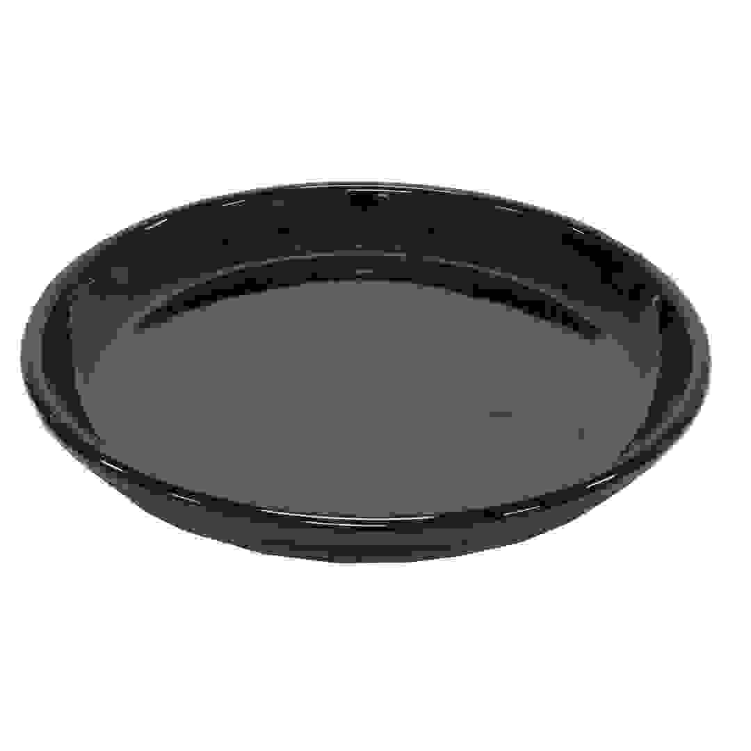 صحن أصيص نباتات فخاري مزجج (29 × 29 × 3 سم، حجم كبير)