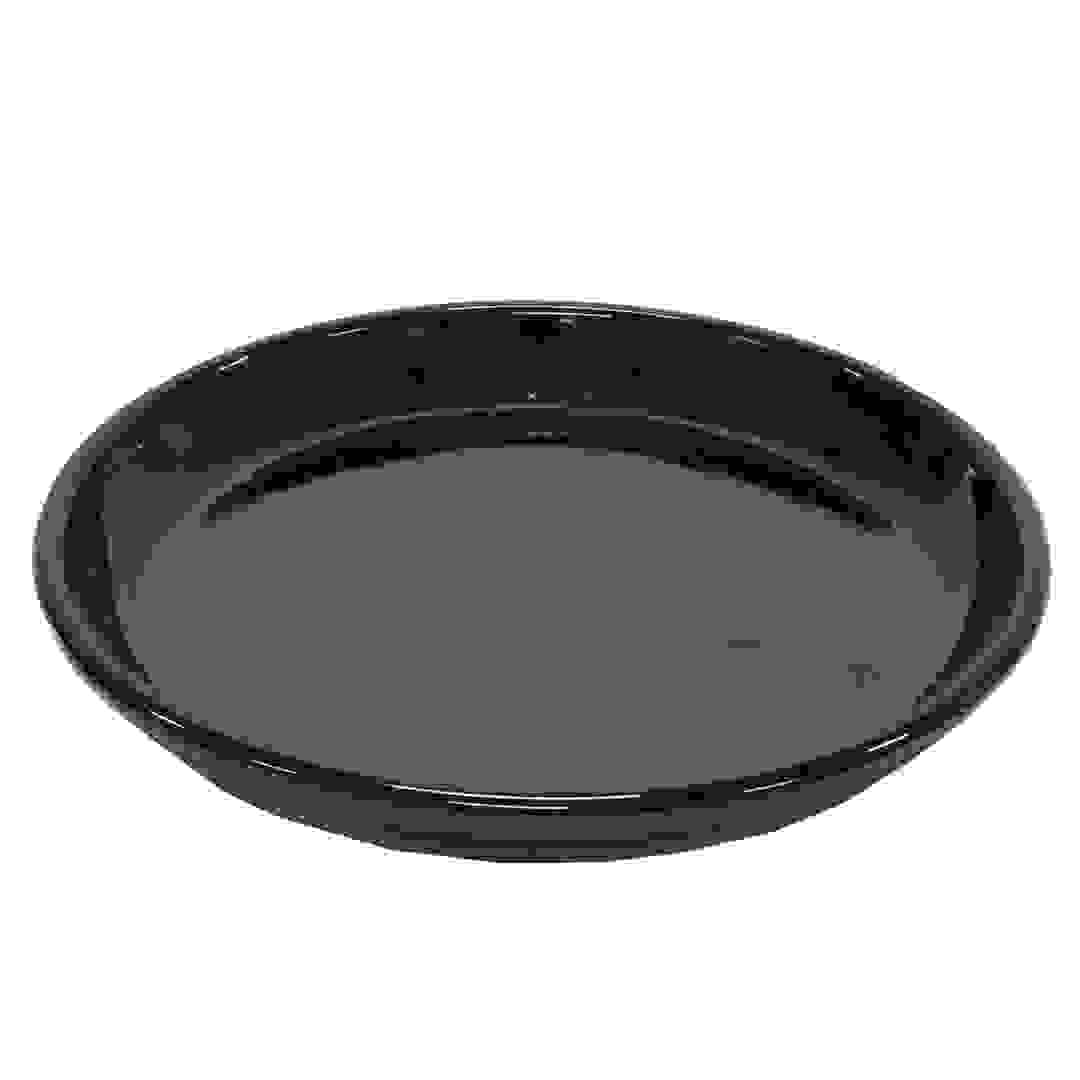 صحن أصيص نباتات فخاري مزجج (34 × 34 × 4 سم، حجم كبير XL)