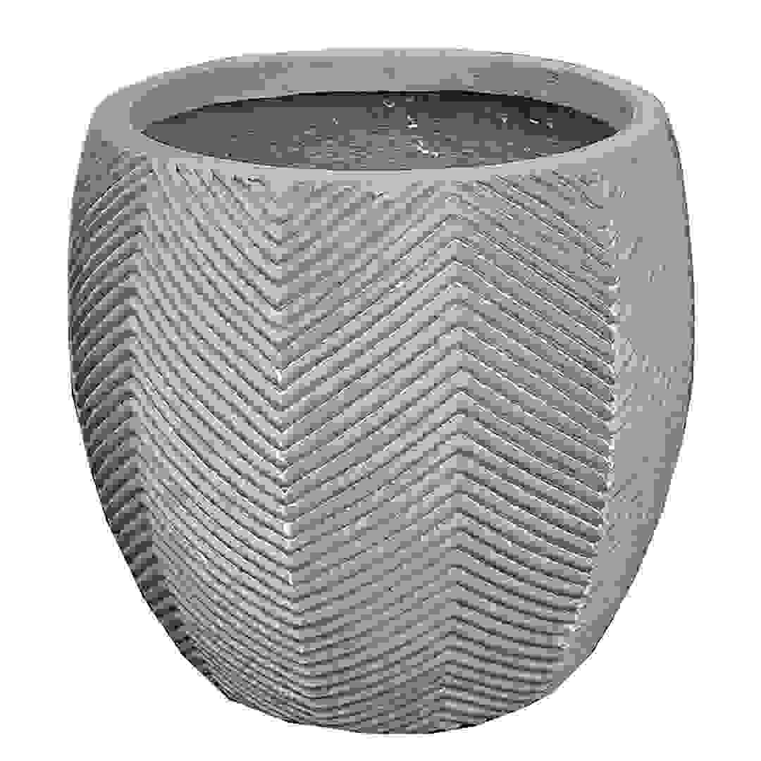 أصيص نباتات فخاري مزجج أيوا بوليت (44 × 44 × 39 سم، حجم كبير)