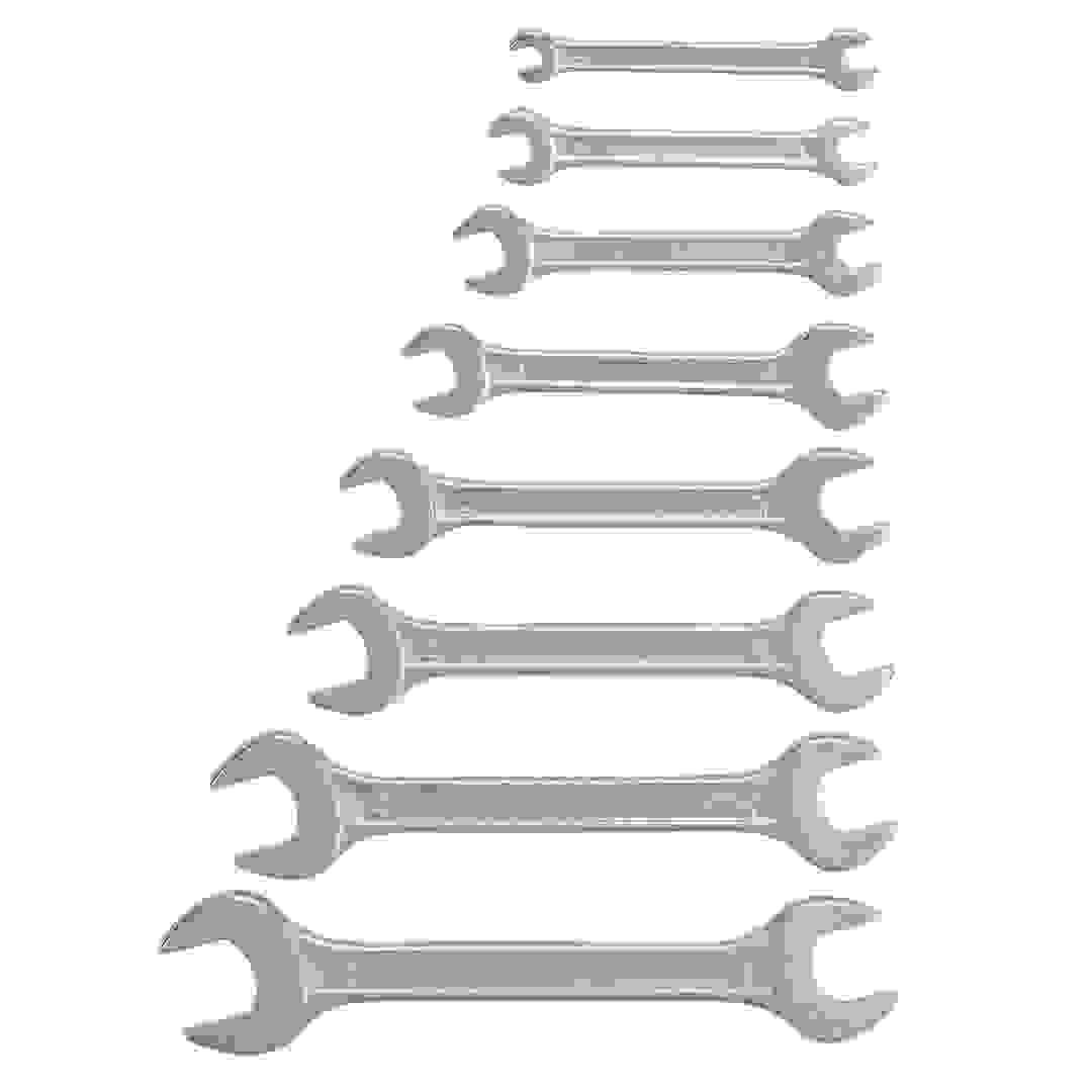 Carbon Steel Standard Open Double Ended Spanner Set (8 Pc.)