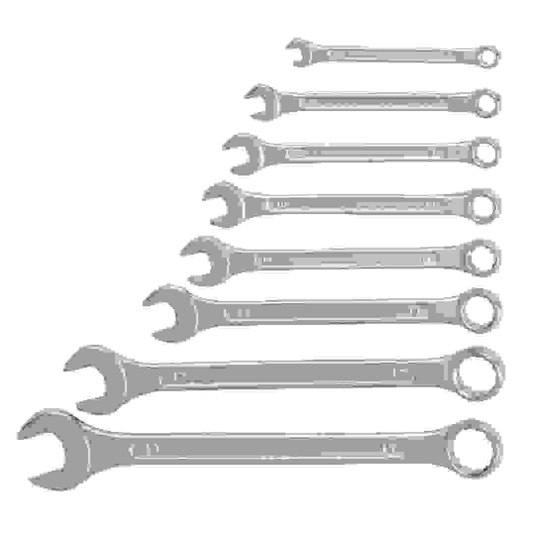 طقم مفاتيح ربط مركبة من فولاذ كربوني (8 قطع)