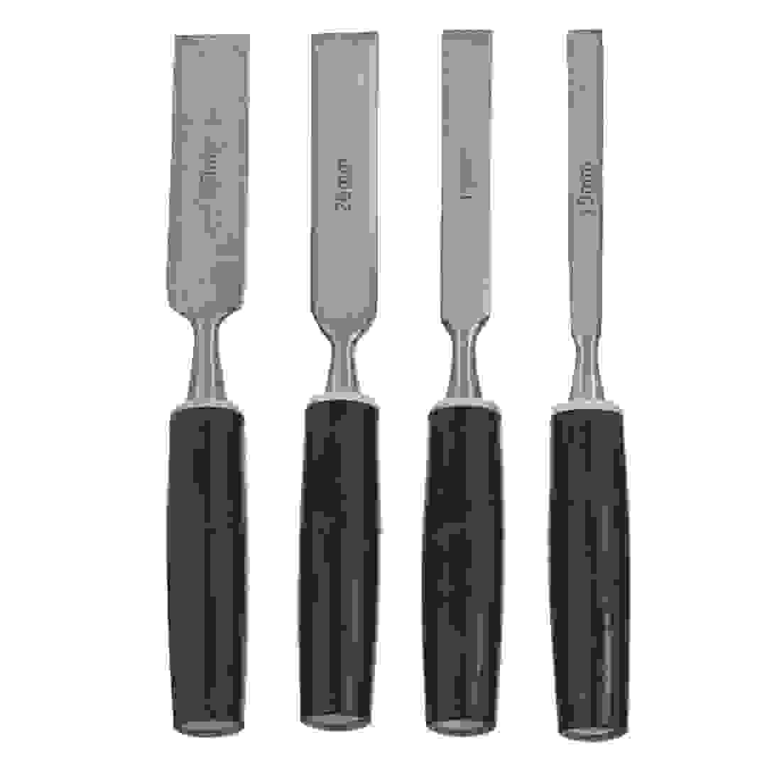 طقم أزاميل خشب فولاذ كربوني (4 قطع)