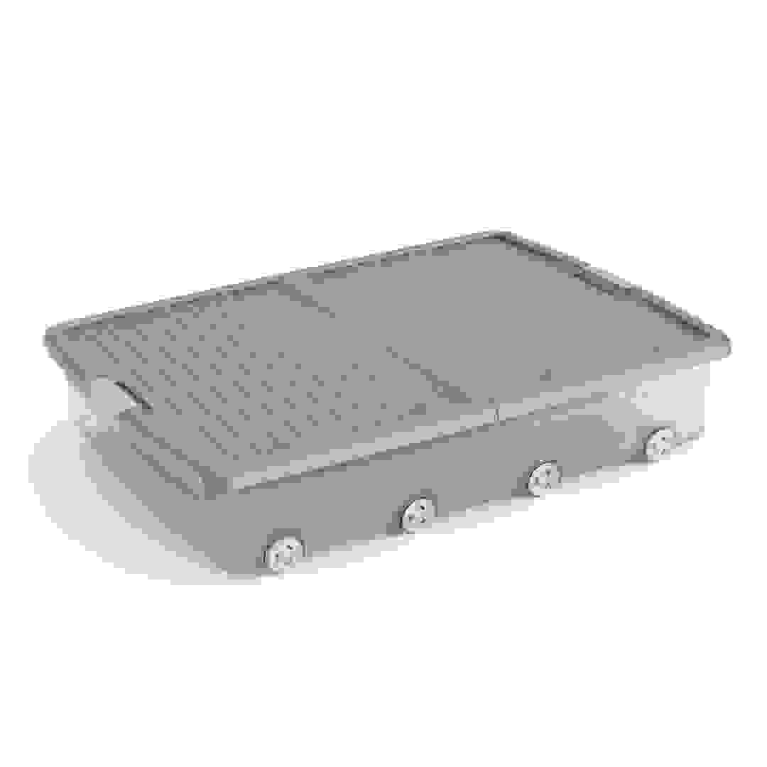 صندوق تخزين تحت السرير مع غطاء كيس (55 لتر)