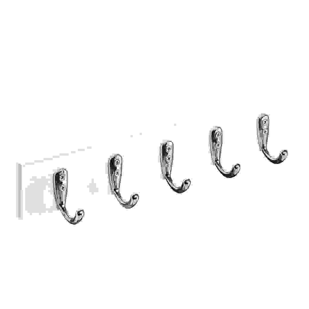 Hettich Modern Stainless Steel 5-Hook Clothes Rail