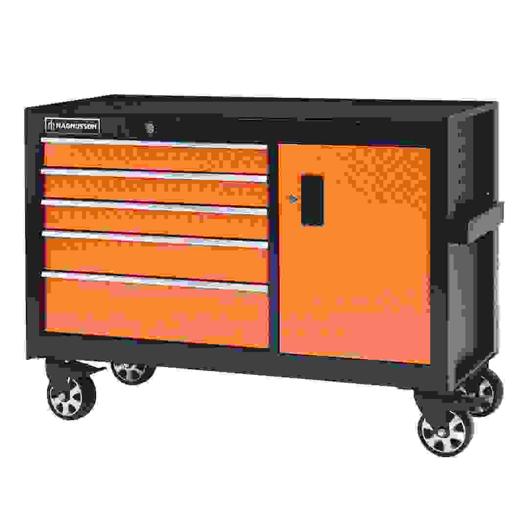 Magnusson Steel 5-Drawer Trolley Cabinet W/Door (45.8 x 106.7 x 79.4 cm)