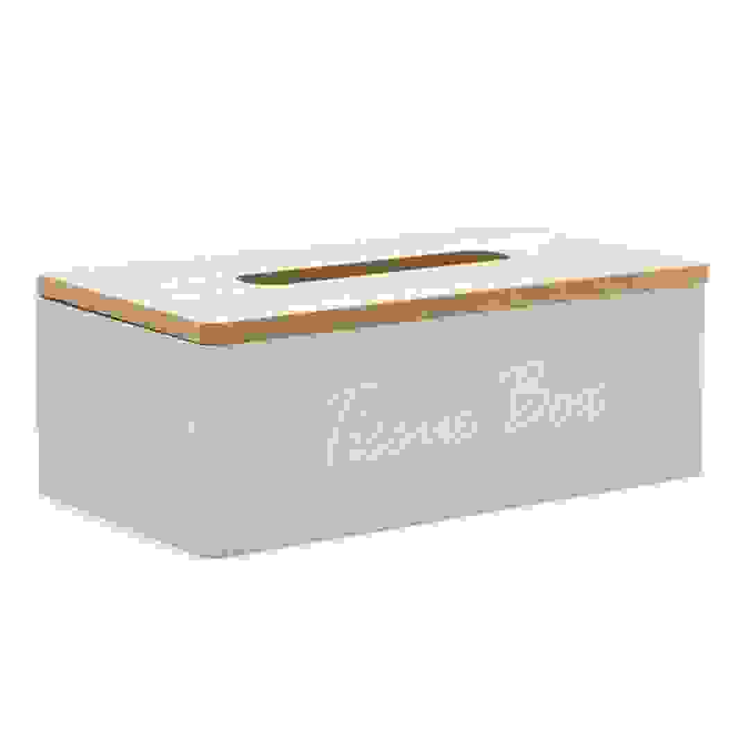 Orchid Wooden Tissue Box